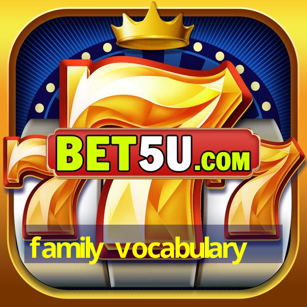 family vocabulary